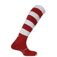 prostar pegasus hoops socks red white