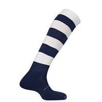 prostar mercury hoop football socks navy white