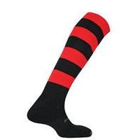 prostar mercury hoop football socks black red