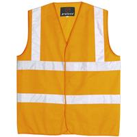 proforce high visibility vest class 2 large orange hv05or l