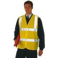 Proforce High Visibility 2-Band Waistcoat Yellow Extra