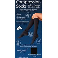 Pretty Legs Lifestyle Fine Ribbed Compression Socks