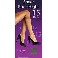 pretty legs 15 denier knee highs 4 pair pack