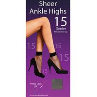 Pretty Legs 15 Denier Ankle Highs 4 Pair Pack