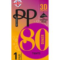 pretty polly 80 denier 3d opaque tights