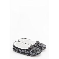 Printed Faux Fur Lined Slippers