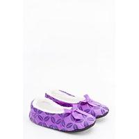 Printed Faux Fur Lined Slippers