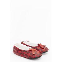 printed faux fur lined slippers