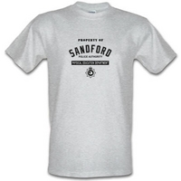 Property Of Sandford Police Authority male t-shirt.