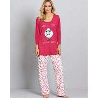 pretty secrets motif pyjama set