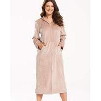 pretty secrets velour zip gown l48