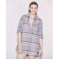 pretty secrets check print nightshirt