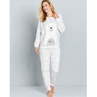 Pretty Secrets Fleece Polar Bear Pyjamas