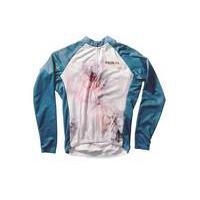 primal apparel womens bokeh heavyweight long sleeve jersey bluewhite