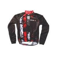 primal apparel lane change heavyweight long sleeve jersey blackred m