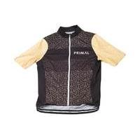 primal apparel au helix short sleeve jersey blackyellow xl