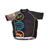 Primal Apparel Feel the Burn Short Sleeve Jersey | Black/Grey - XL