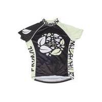 primal apparel womens b leaf short sleeve jersey blacklight green xl