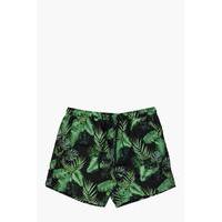 Print Swim Shorts - green