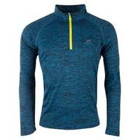 Pro Touch Amon II UX Long Sleeve 1/4 Zip - Mens - Royal/Melange/Lime Green