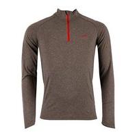 Pro Touch Amon UX Long Sleeved 1/4 Zip - Mens - Dark Grey/Red