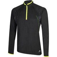 Pro Touch Roy II UX Long Sleeved 1/4 Zip - Mens - Black/Yellow Light
