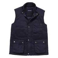 premier man navy padded gilet