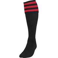 Precision 3 Stripe Football Socks Size Boys Color Black/red