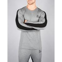 pro fit dark grey long sleeved gym top dark grey medium