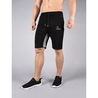 pro fit black gym lounge tapered shorts black medium