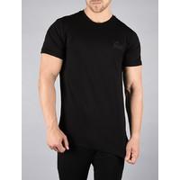 pro fit black gym t shirt triple black large