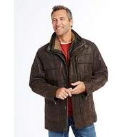 Premier Man Leather Car Coat