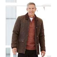 Premier Man Quilted Leather Car Coat