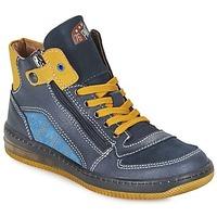 primigi adam e boyss childrens shoes high top trainers in blue