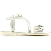 primigi 3268 sandals kid silver girlss childrens sandals in silver