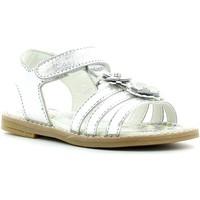 primigi 3139 sandals kid silver girlss childrens sandals in silver