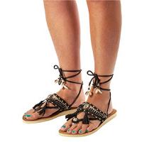 Pretty Hot And Tempting-Flip flops - Flipflops Twisted Tassels - Black