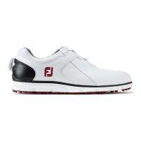 Pro SL BOA Golf Shoes - White/Black/Red