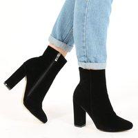 presley ankle boots faux suede black