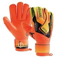 precision training intense heat goalkeeper gloves youth orange