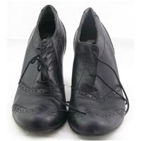 Principles, size 6.5/40 black high heeled brogues