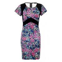 printed panel mini bodycon drs