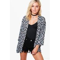 printed kimono multi