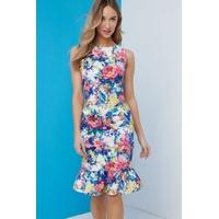 Print Peplum Dress