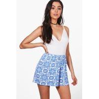 print flippy shorts blue