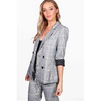 Premium Check Tailored Blazer - multi