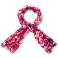 Printed Modal Scarf (Abstract Floral Print / One Size)