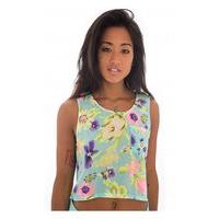 Pretty Petal Chiffon Crop Top