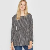 printed maternity blouse