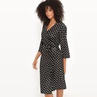 Printed Wrap Dress